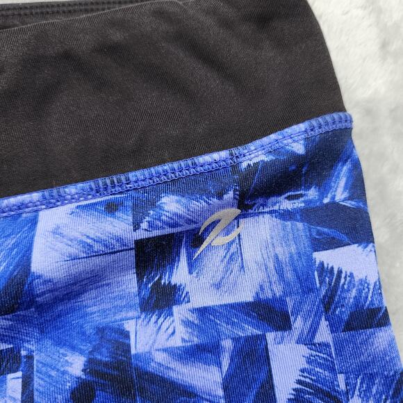 Warm Systems Leggings Womens S Blue Black Fleece Lined Ankle Running Workout - Picture 2 of 12